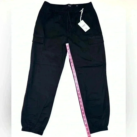 L.T.J/ LETTER TO JULIET CARGO JOGGERS IN BLACK SIZE LARGE - Picture 5 of 11